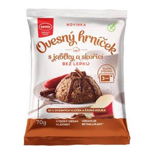 SEMIX Ovesný hrníček s jablky a skořicí bez lepku 70 g