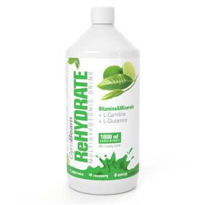 GymBeam Iontový nápoj ReHydrate 1000 ml Příchuť: Zelený čaj & limetka