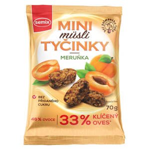 SEMIX Mini Müsli tyčinky s meruňkami bez lepku 70g