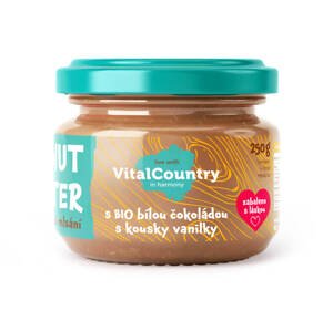 Vital Country Arašídové máslo bílá čokoláda a pravá vanilka Množství: 250 g