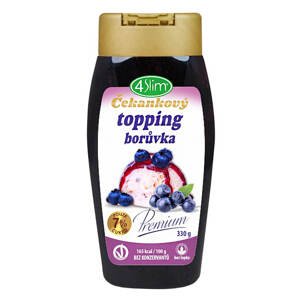 4Slim Čekankový topping borůvka 330g