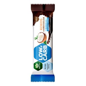 Topnatur LOW CARB tyčinka Kokos v hořké čokoládě 40 g