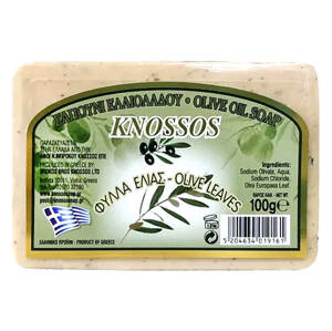 Knossos Přírodní olivové mýdlo s olivovými listy 100 g